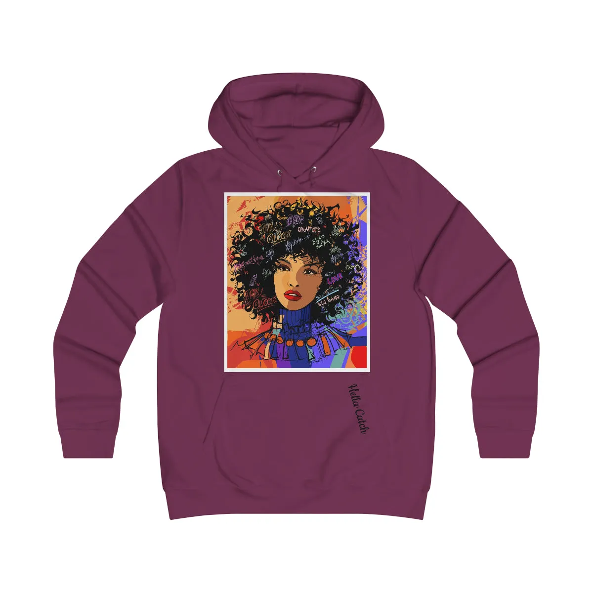 "Hella Catch" Girlie College Hoodie