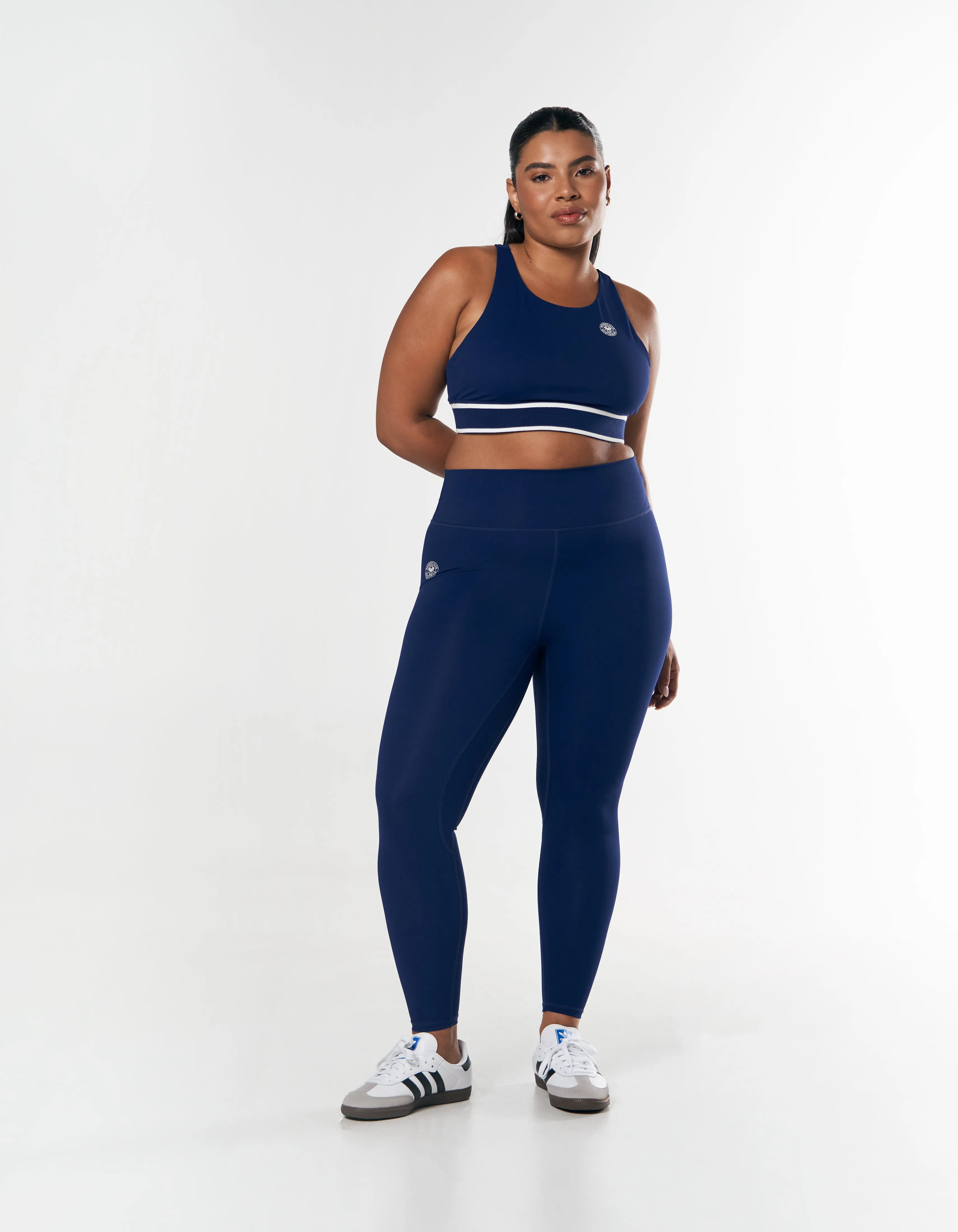 Racquet Club Full Length Tights - Navy