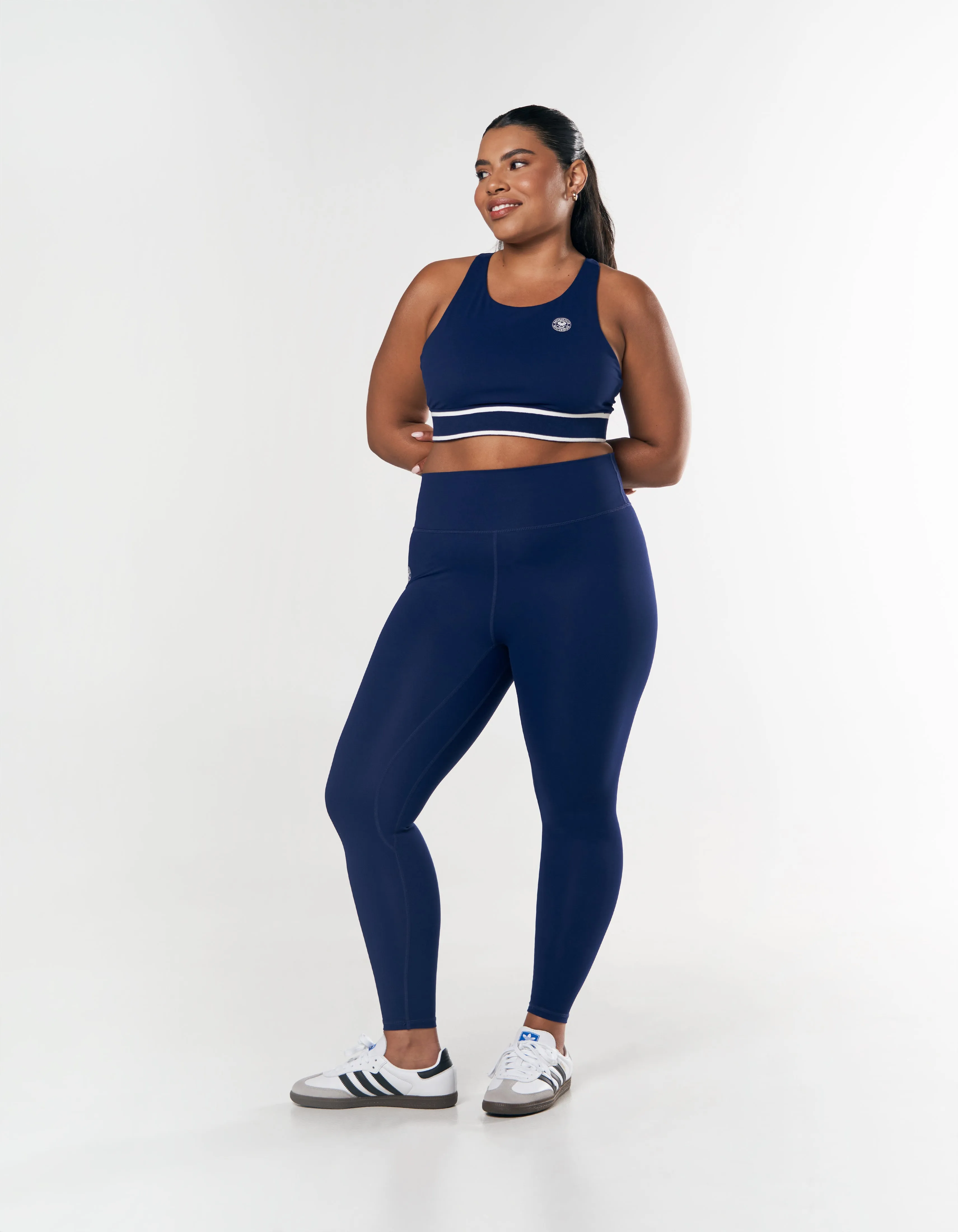 Racquet Club Full Length Tights - Navy