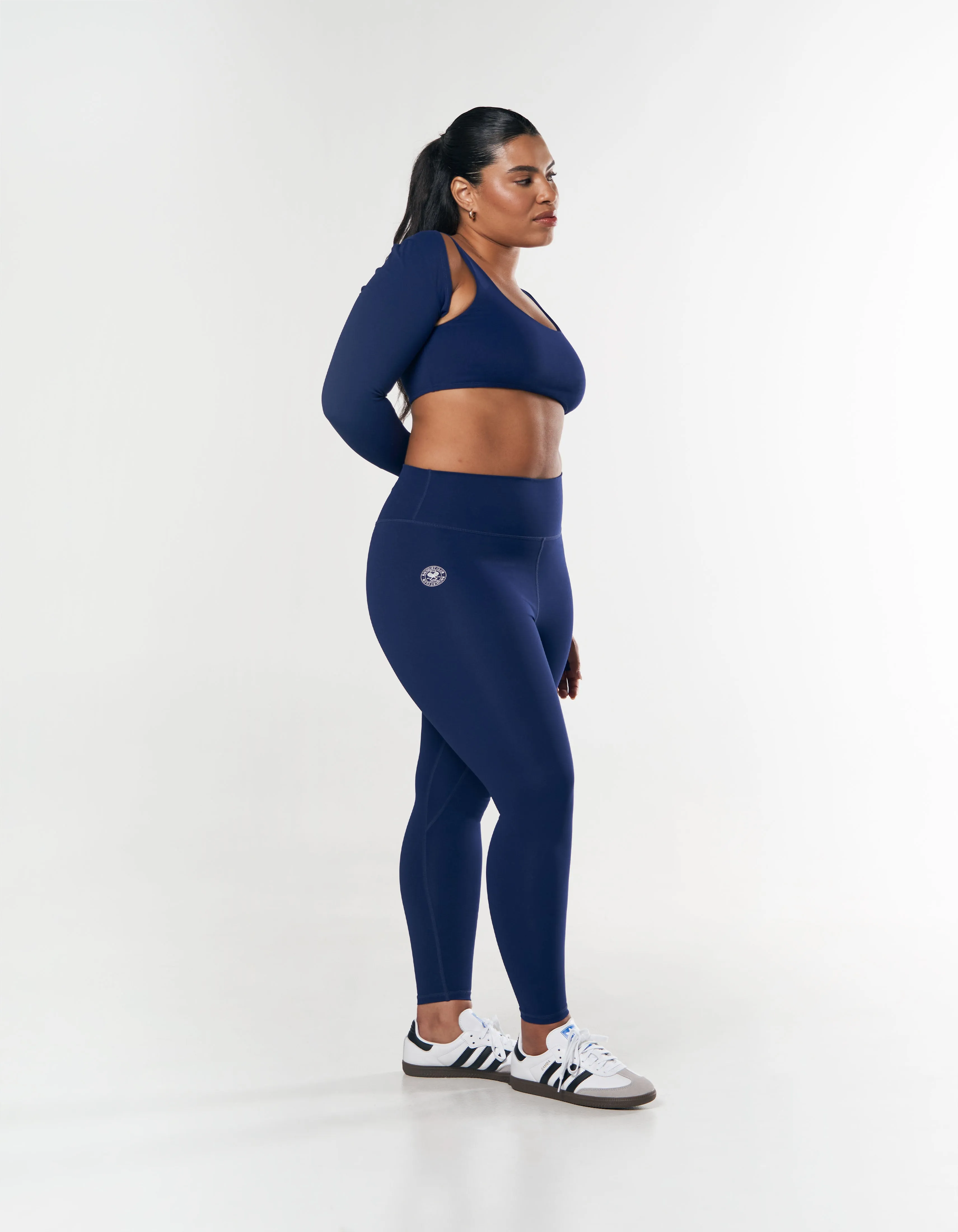 Racquet Club Full Length Tights - Navy