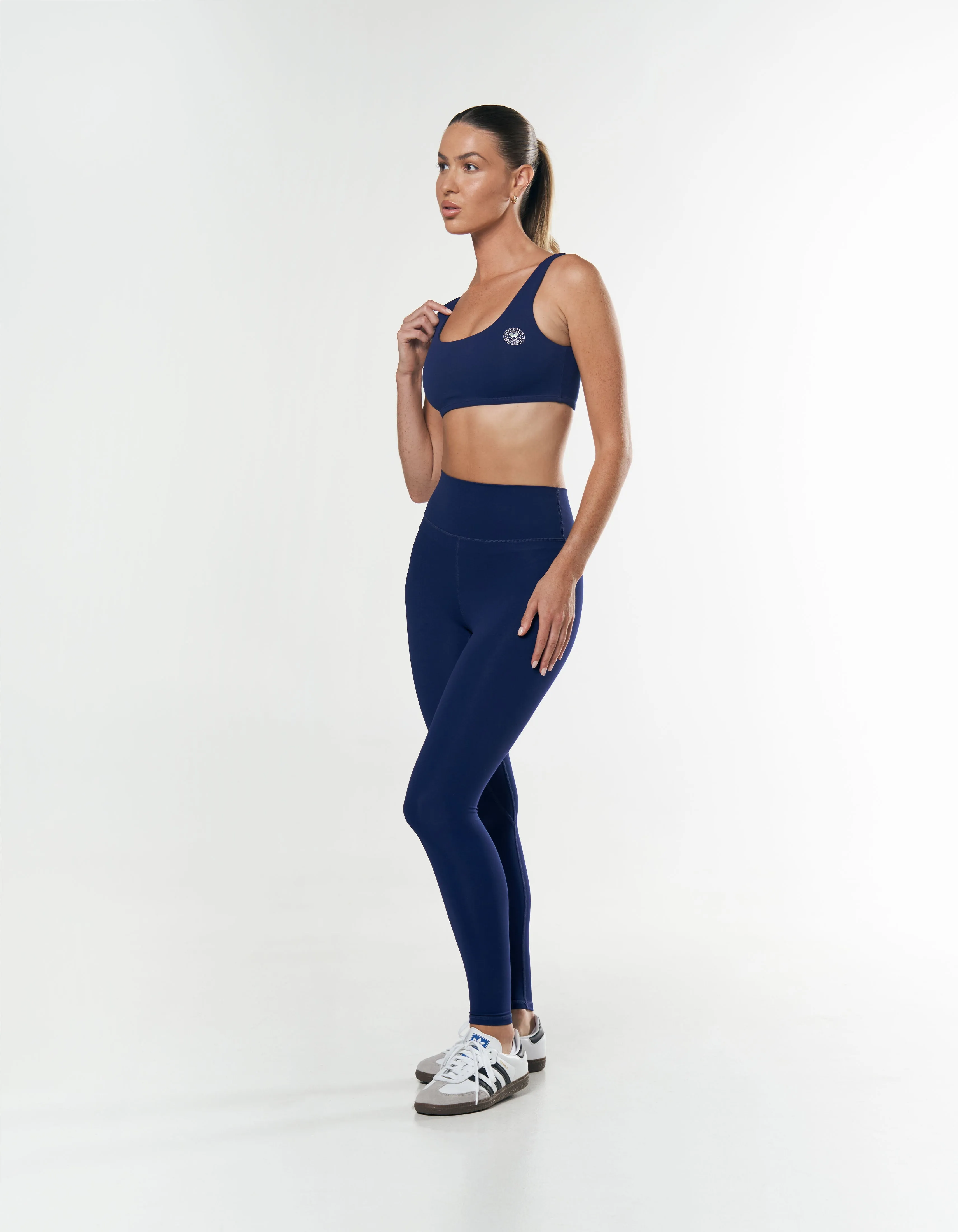 Racquet Club Full Length Tights - Navy