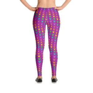 RAINBOW KITTIES Mid-Rise Leggings