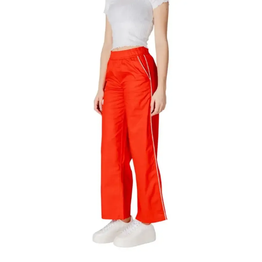 Red Wide Leg Pants