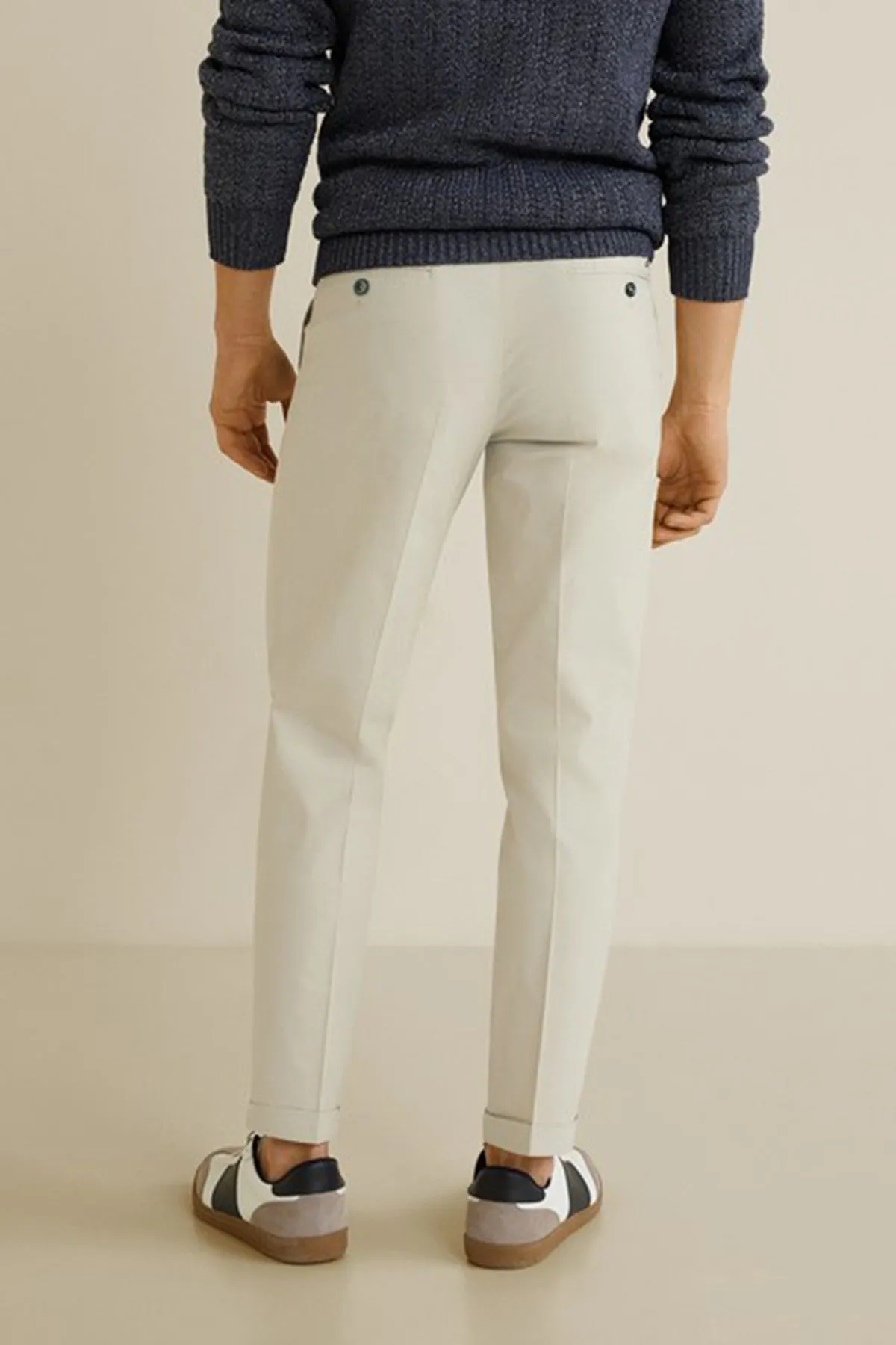 Regular-Fit Pleated Trousers