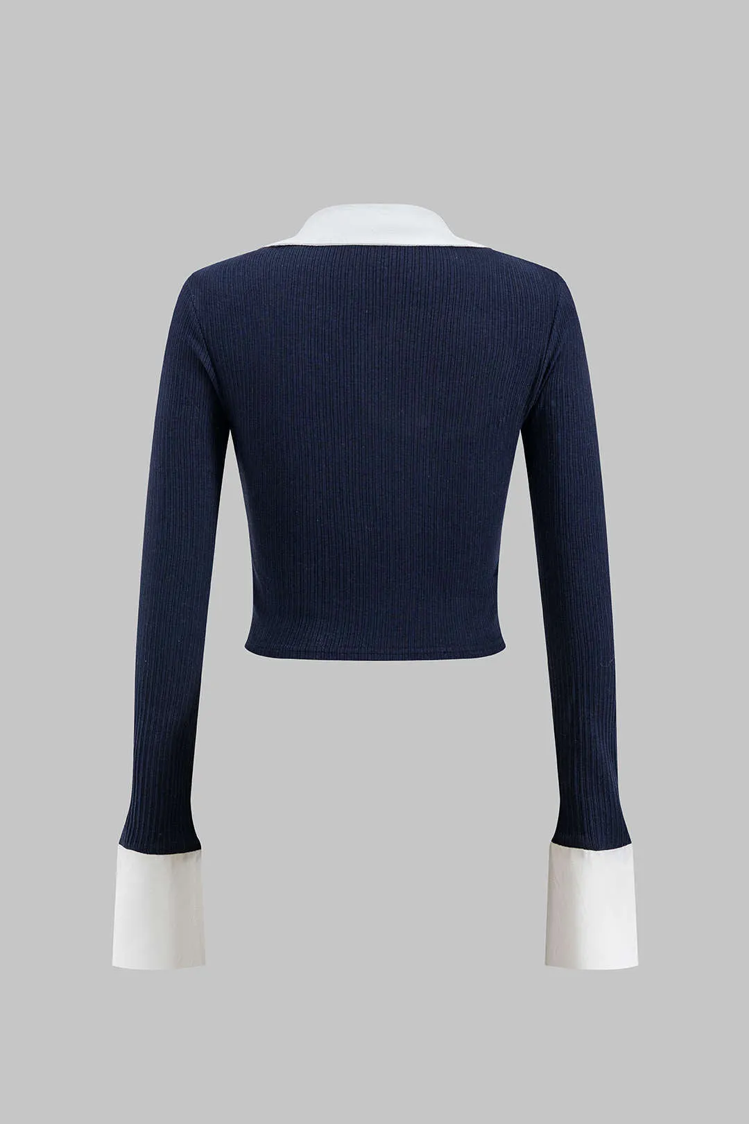 Rhea - Modern Patchwork Design Woman's Long Sleeve Shirt