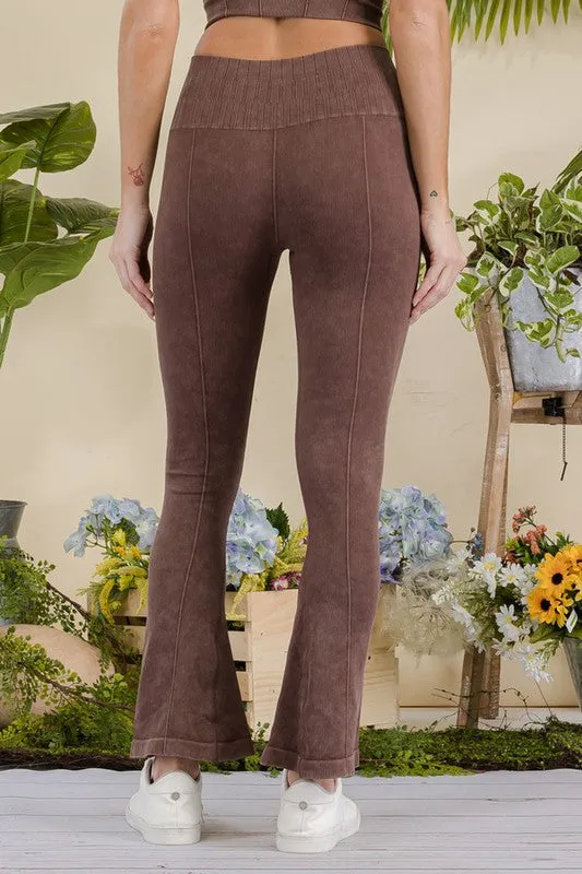 Ribbed Bliss Stonewashed Yoga Pants