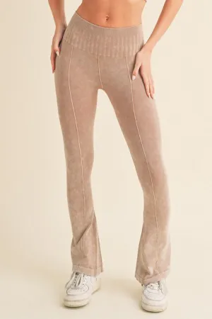 Ribbed Bliss Stonewashed Yoga Pants