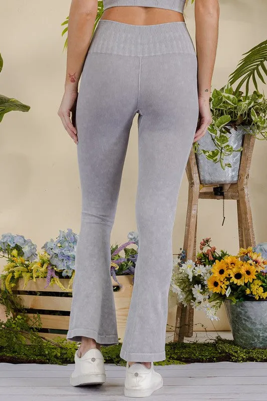 Ribbed Bliss Stonewashed Yoga Pants