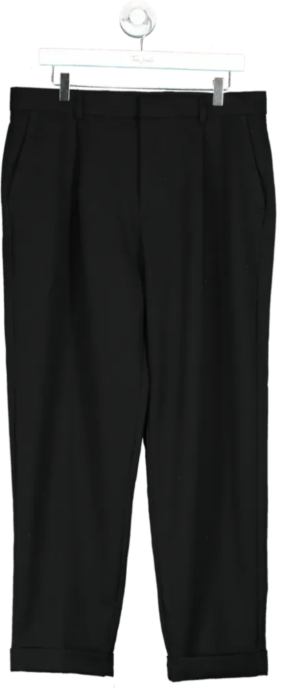 River Island Black Tailored Trousers W34 Regular