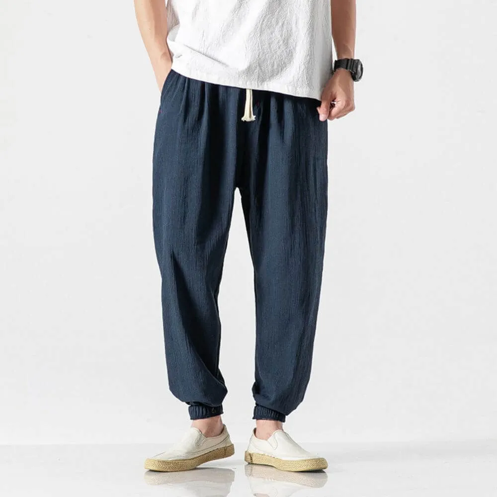 Ronald – Classic Cotton Linen Men’s Trousers