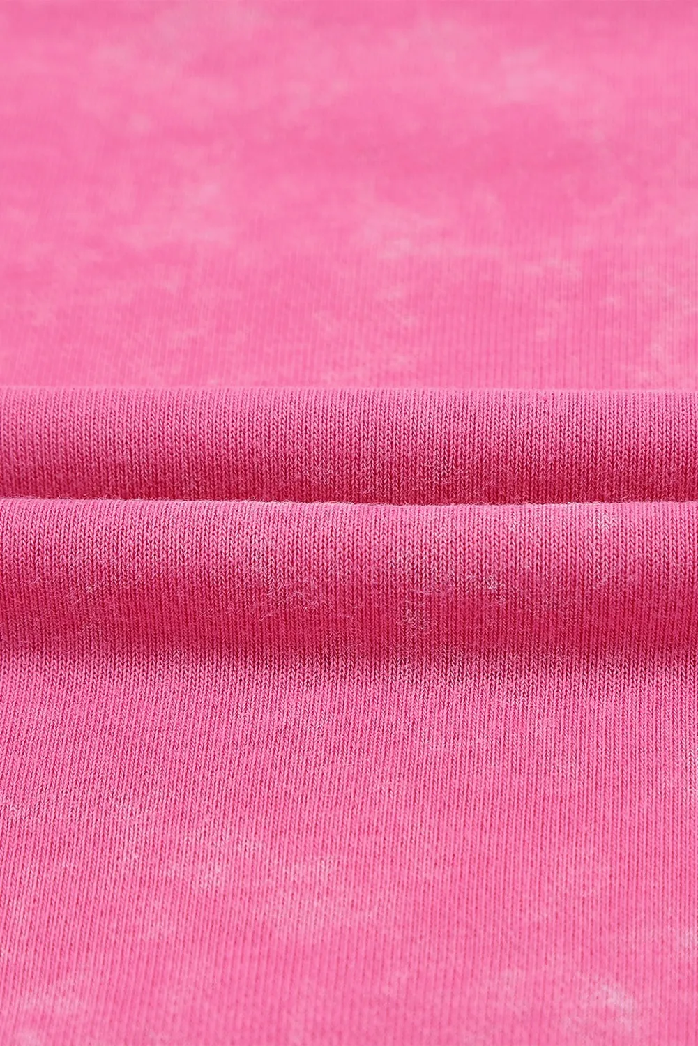 Rose Vintage Washed Puff Sleeve Sweatshirt