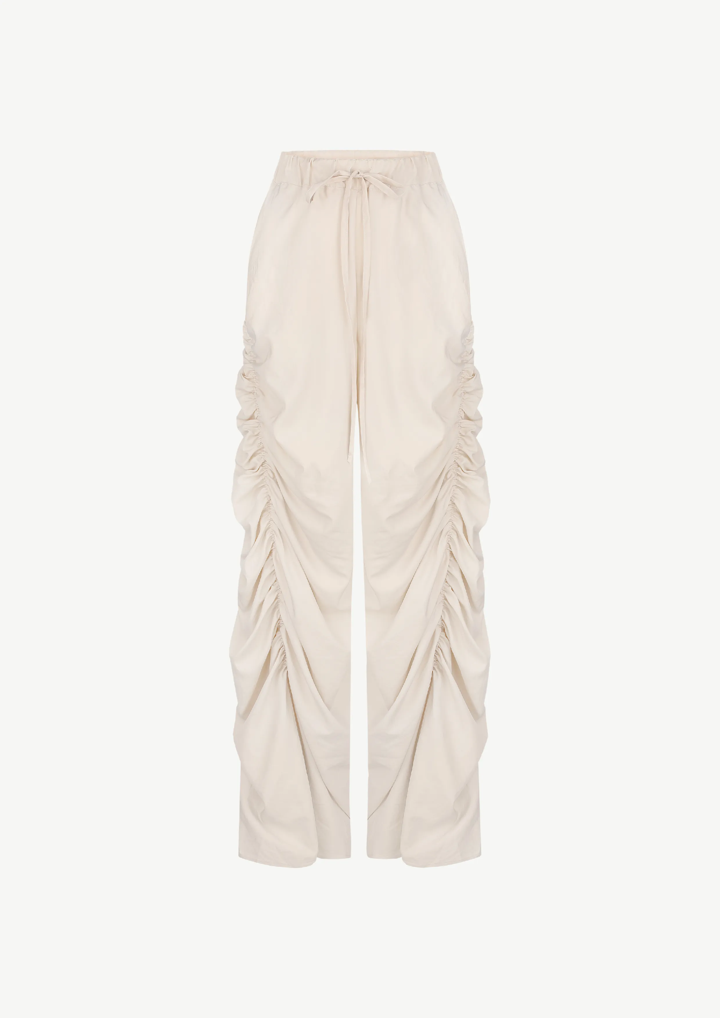 Ruched Wide Leg Trousers