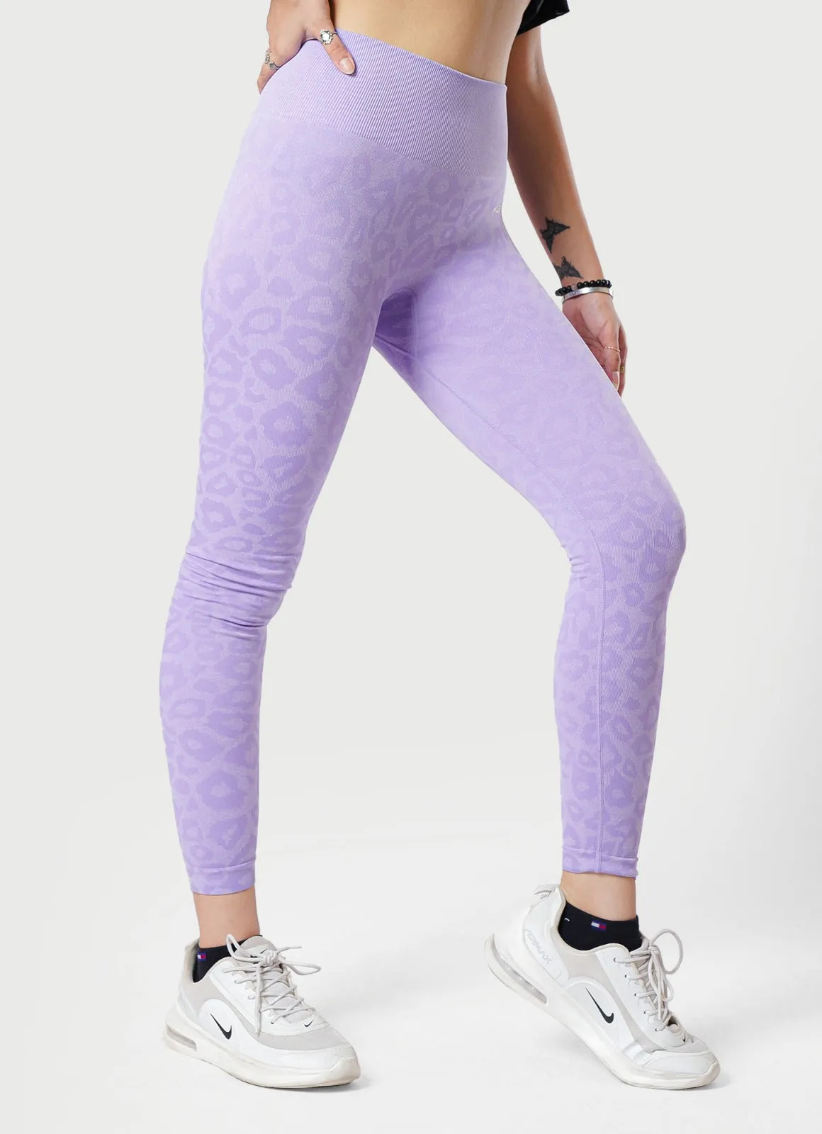 Safari Seamless Leggings - Lavender