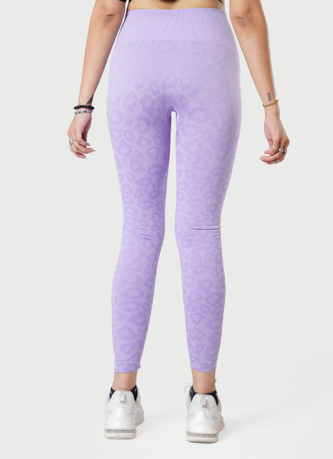 Safari Seamless Leggings - Lavender