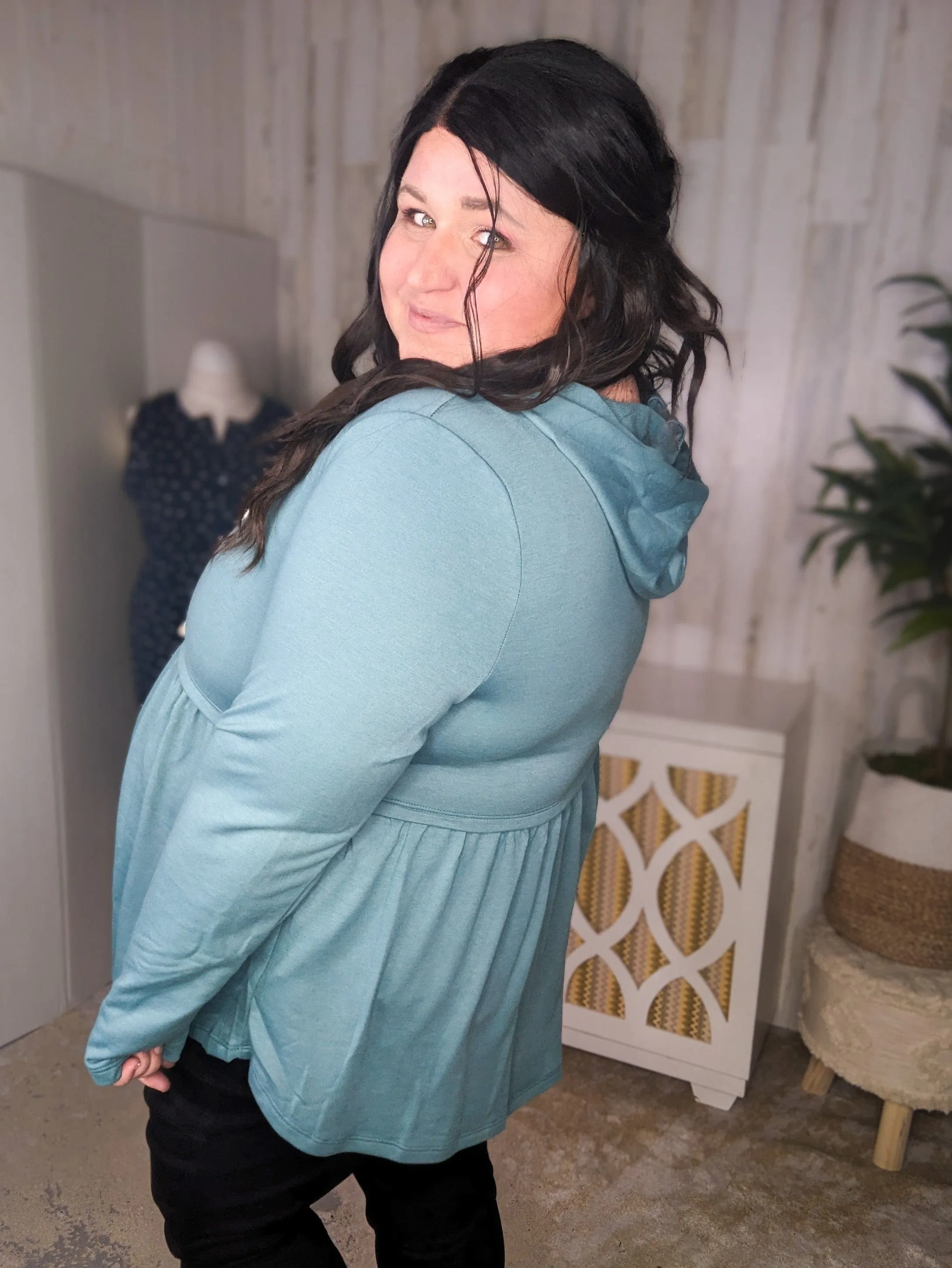 SALE- Leighton Girly Babydoll Hoodie (2 colors)
