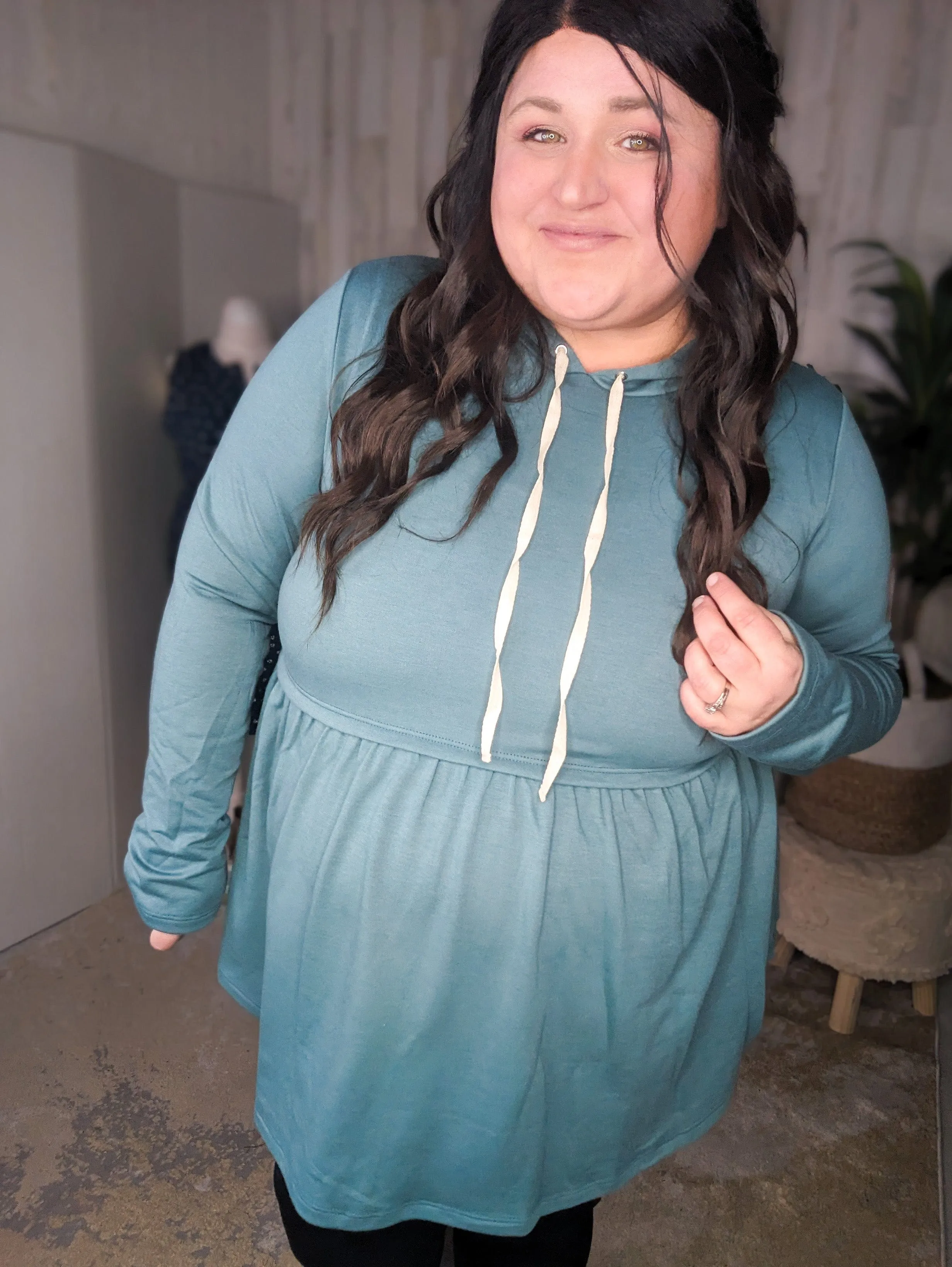 SALE- Leighton Girly Babydoll Hoodie (2 colors)