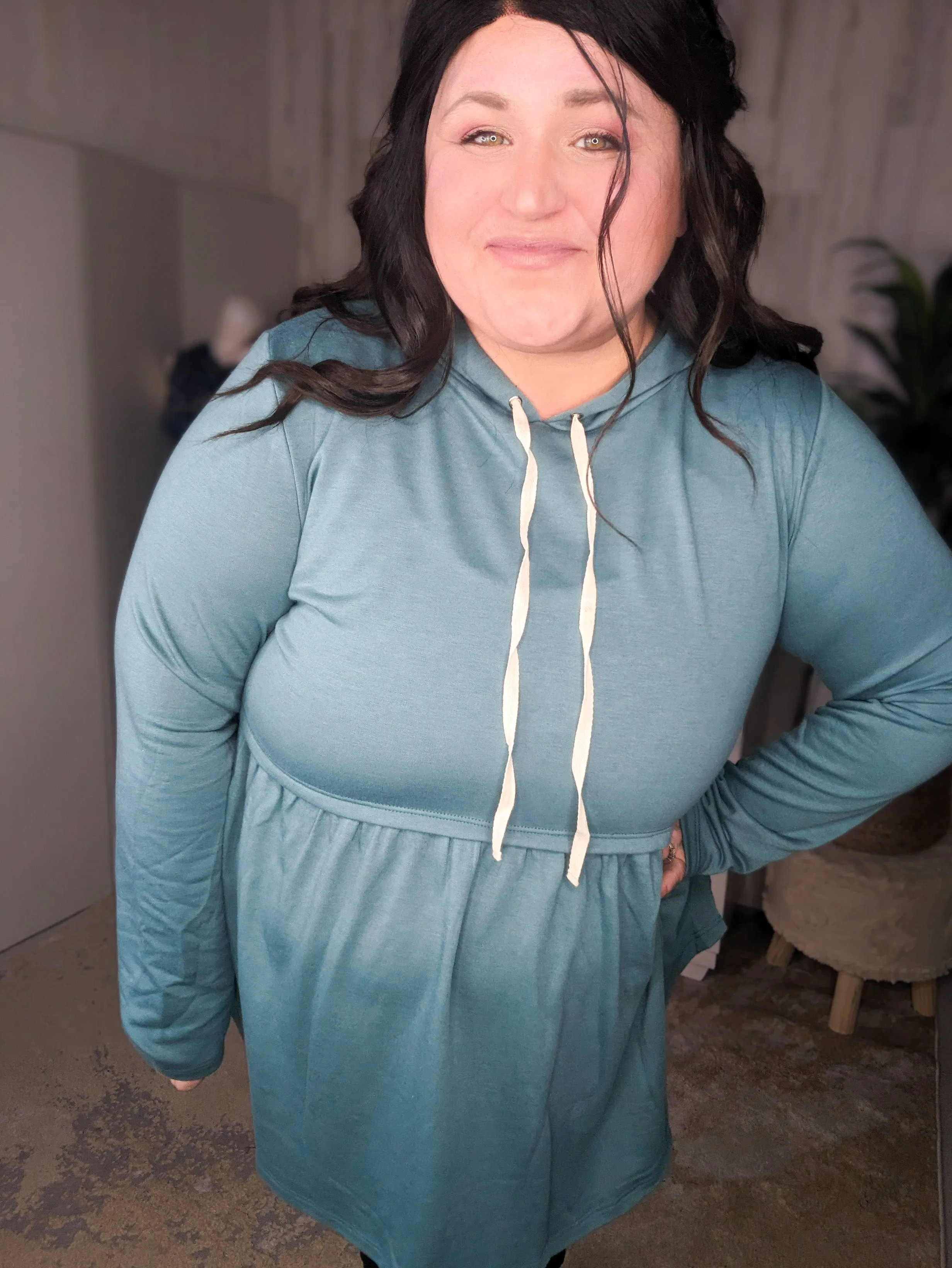 SALE- Leighton Girly Babydoll Hoodie (2 colors)