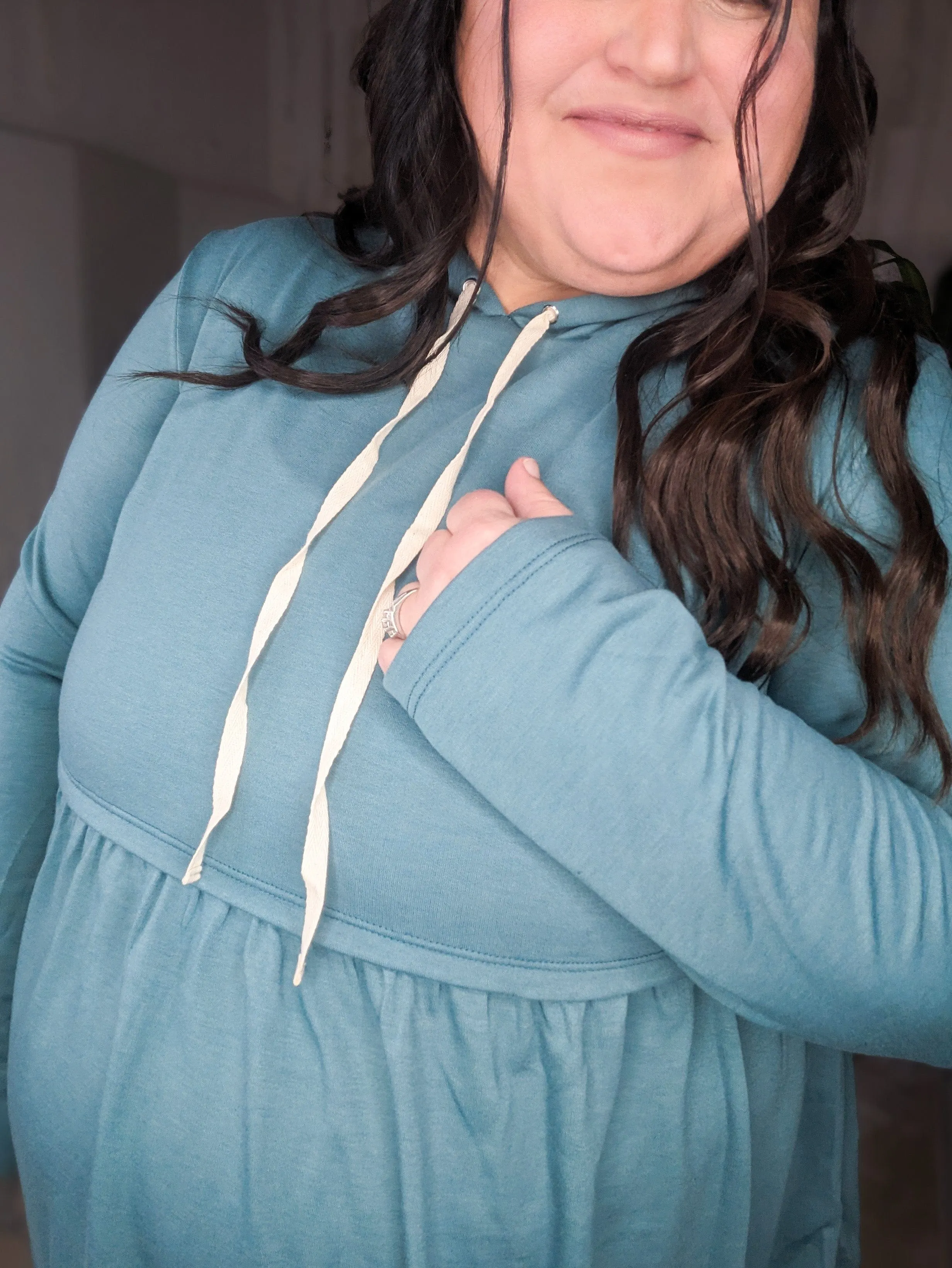 SALE- Leighton Girly Babydoll Hoodie (2 colors)
