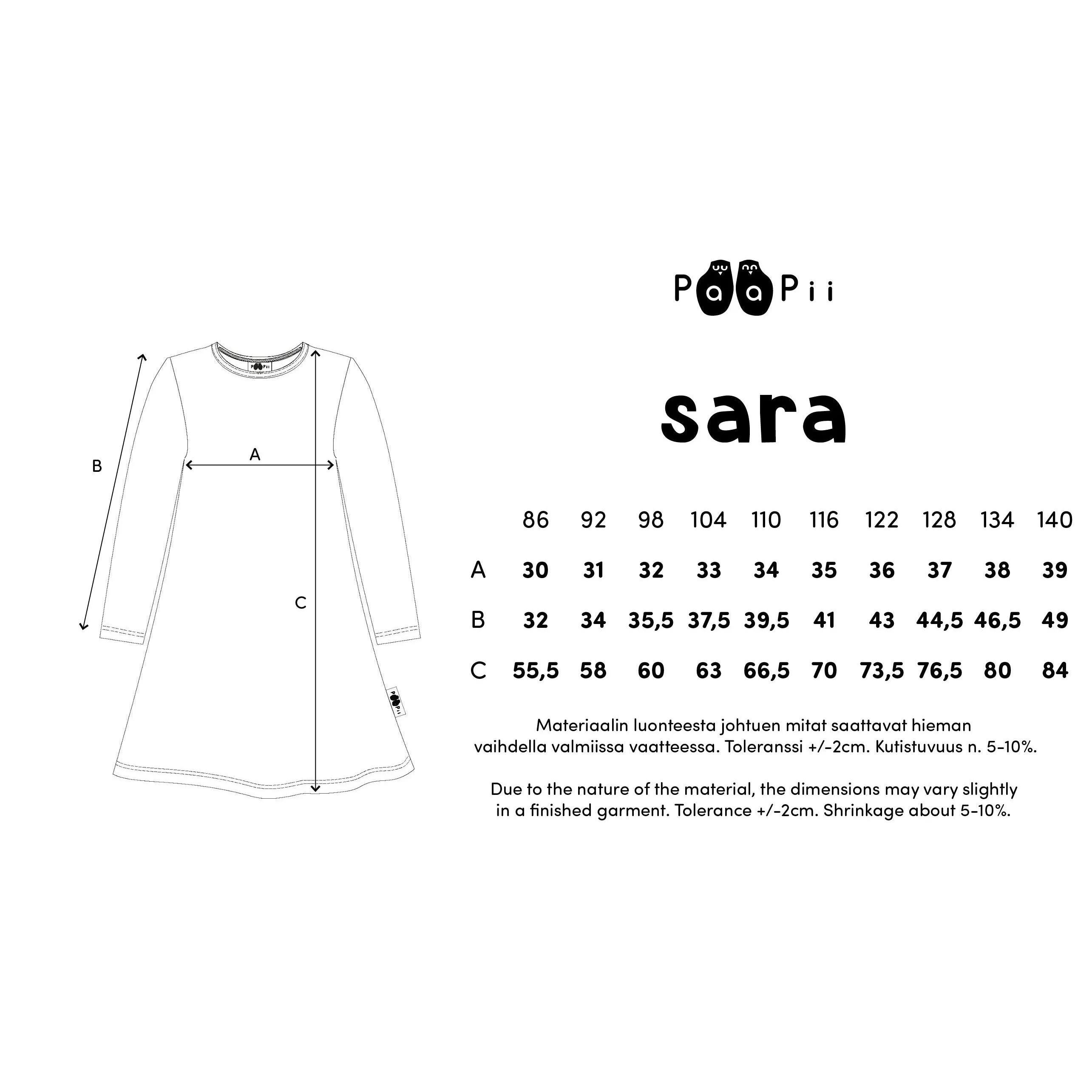 SARA Space Long Sleeve Dress