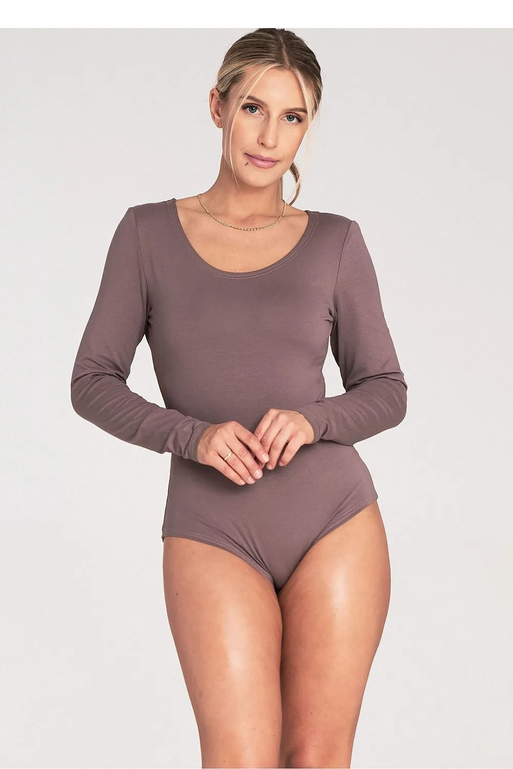 Scoop-Neck Shaping Bodysuit