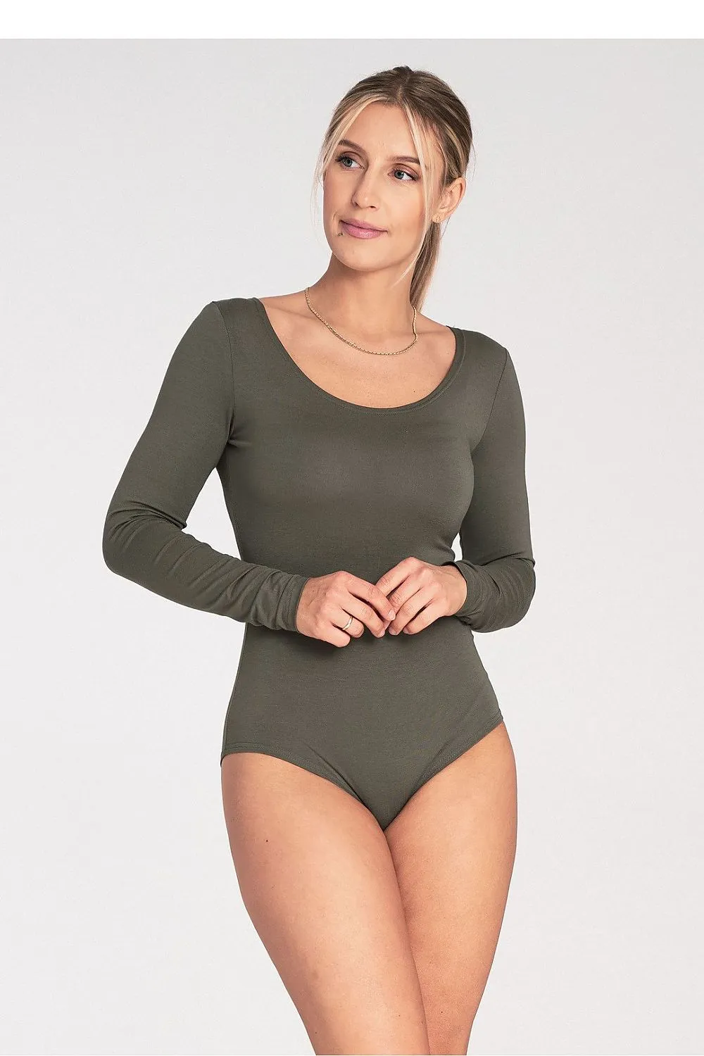 Scoop-Neck Shaping Bodysuit