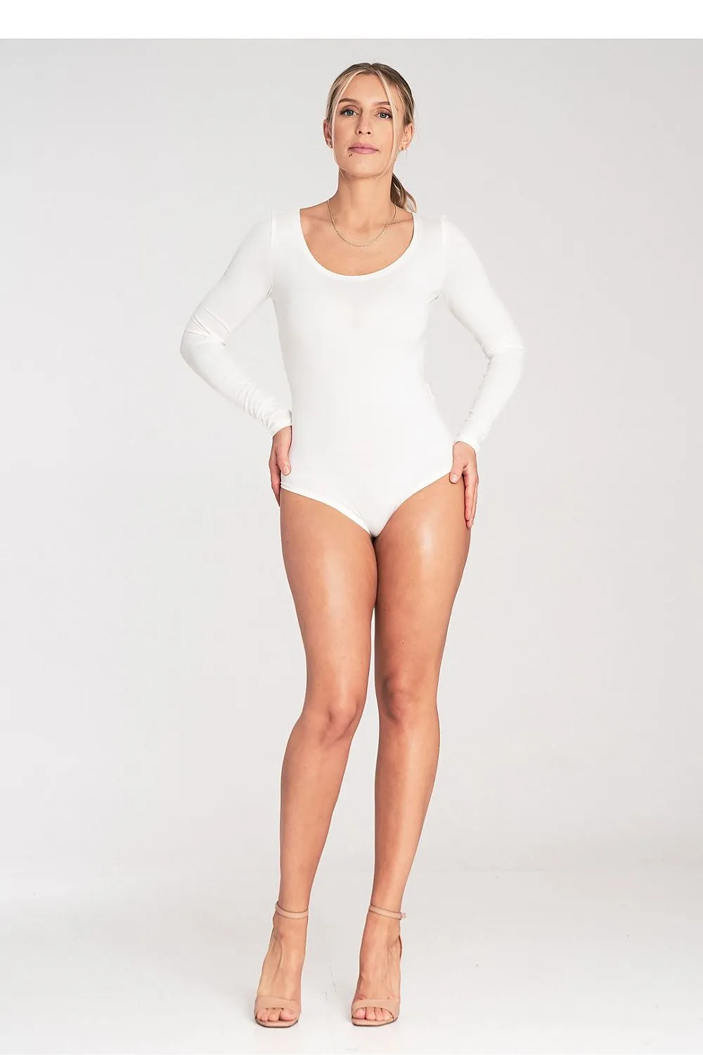 Scoop-Neck Shaping Bodysuit