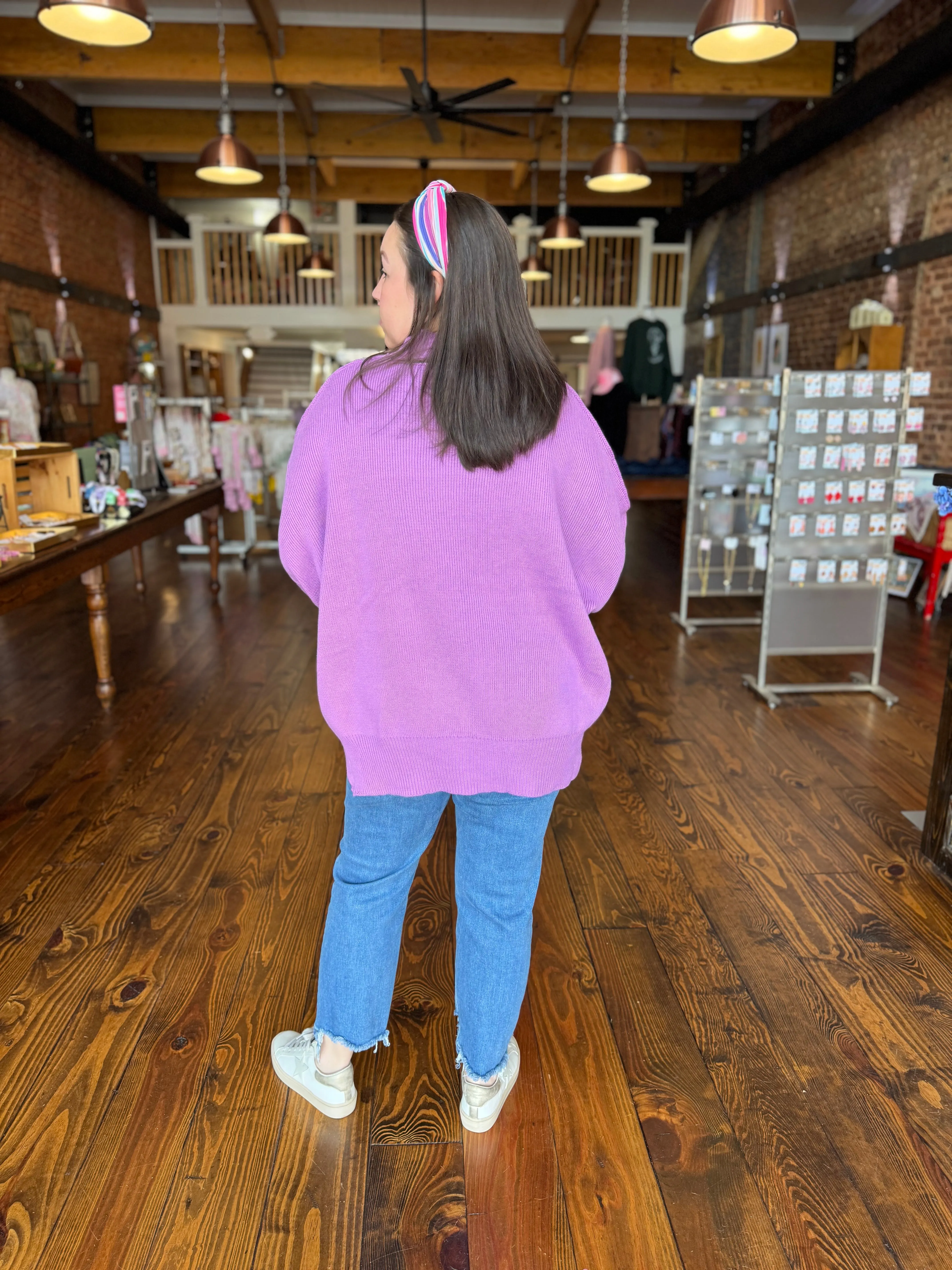 Simple Oversized Sweater in 2 Colors