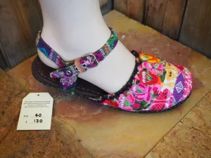 Size 40 Ballerina Sandals - Pastel Flowers