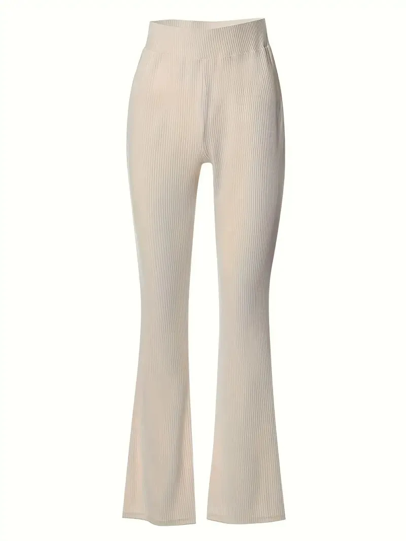 SleekFit Ribbed High-Waist Leggings