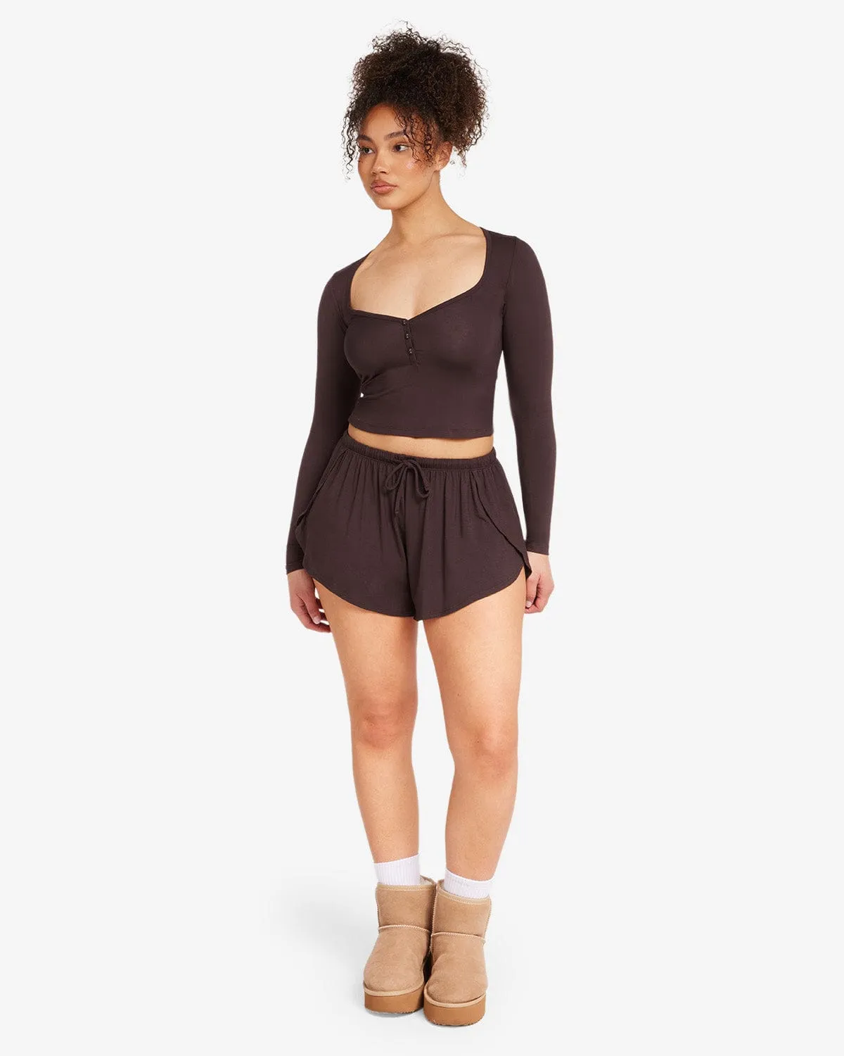 Sleep Shorts | Espresso