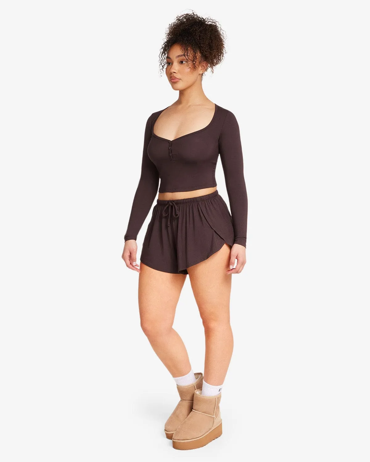 Sleep Shorts | Espresso