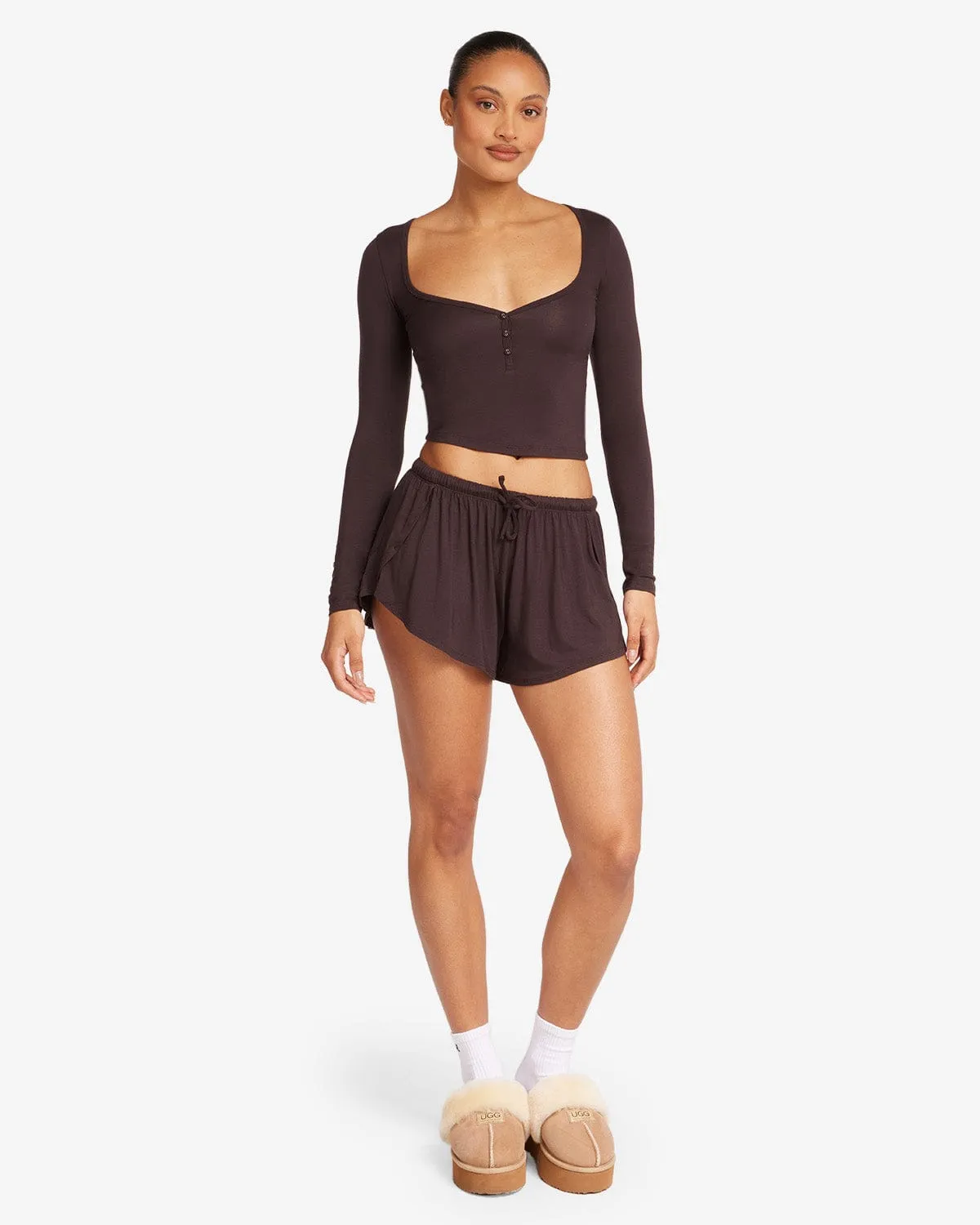 Sleep Shorts | Espresso