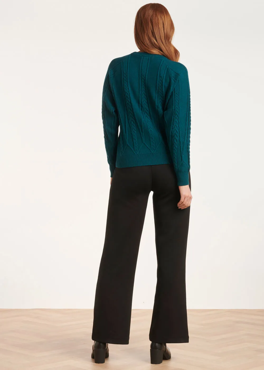 Smashed Lemon Rise and Shine Sweater Petrol