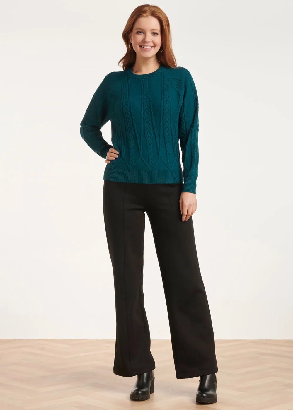 Smashed Lemon Rise and Shine Sweater Petrol