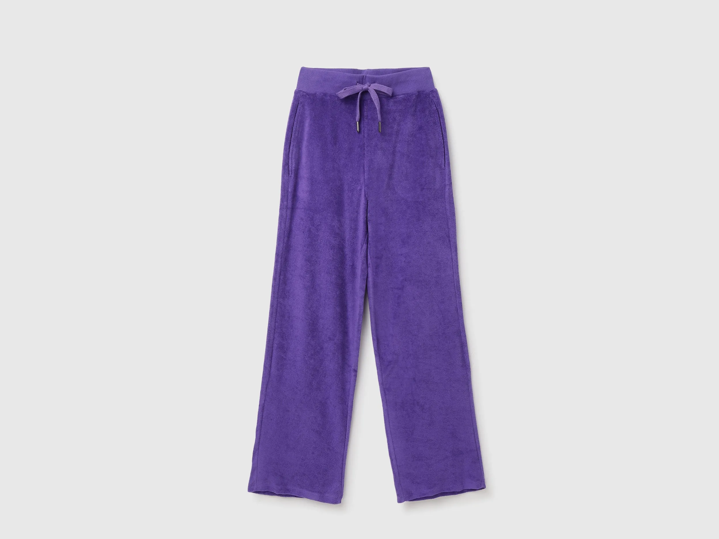 Solid Coloured Wide Leg Joggers