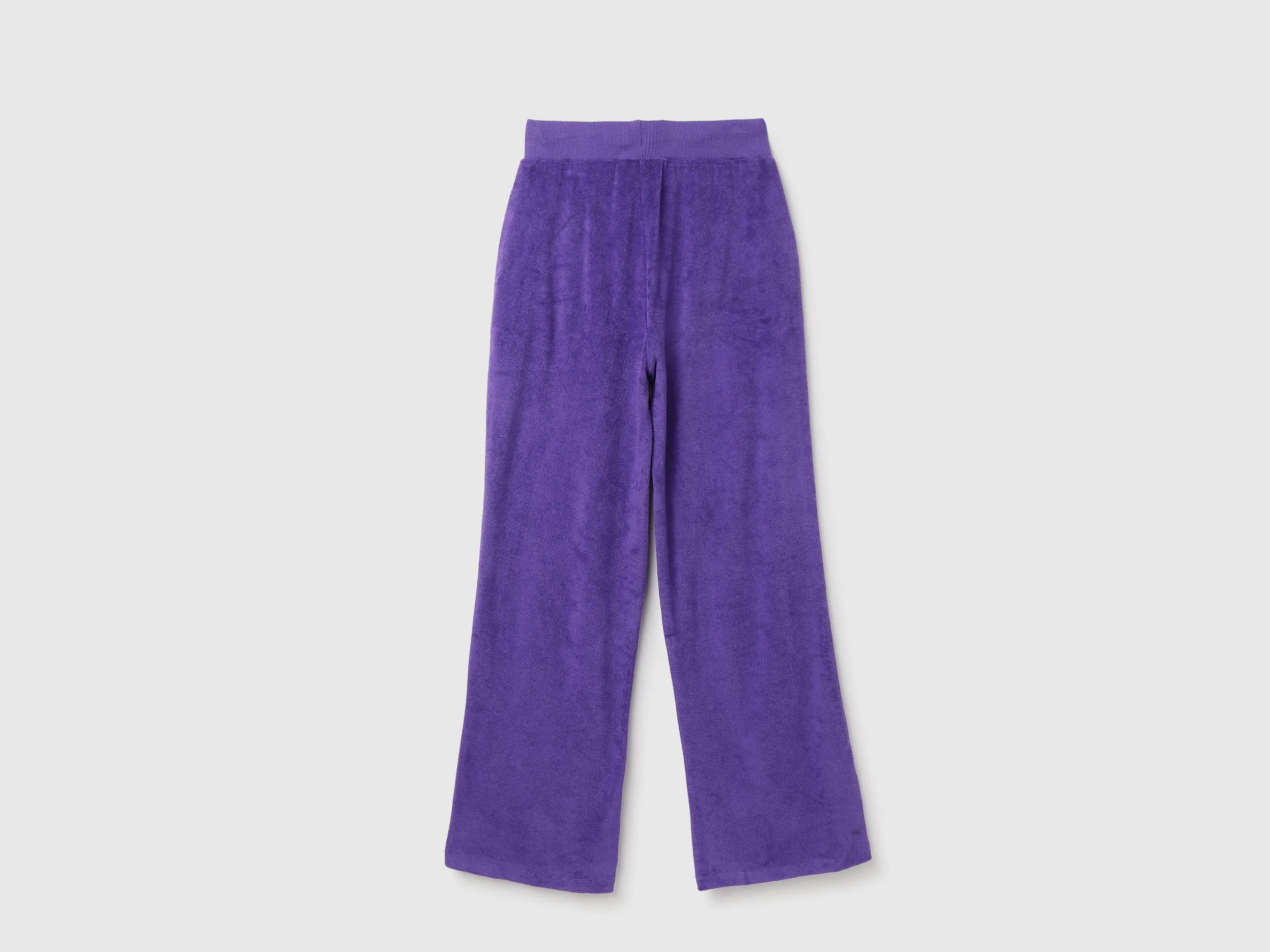 Solid Coloured Wide Leg Joggers