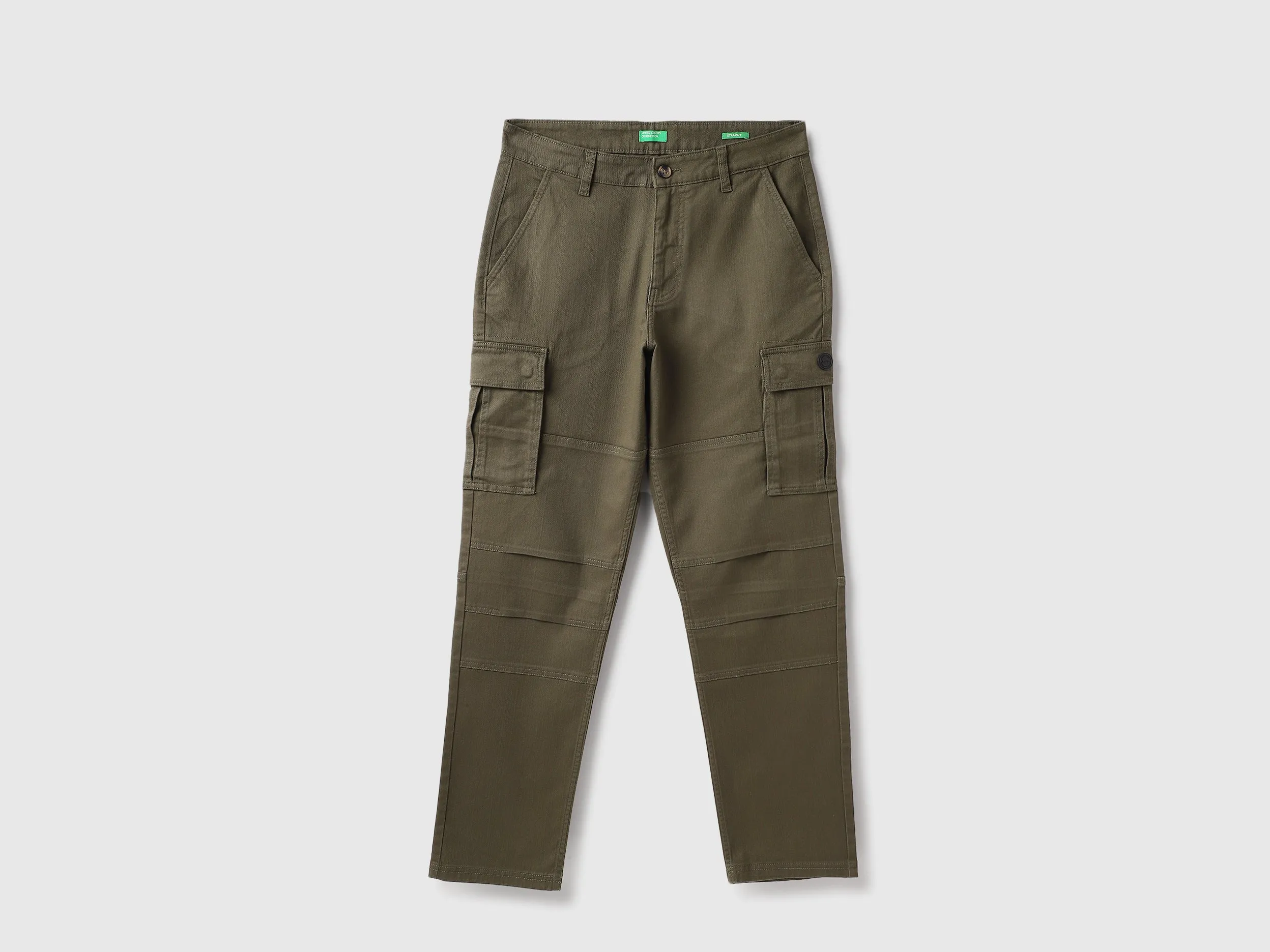 Solid Straight Fit Trousers