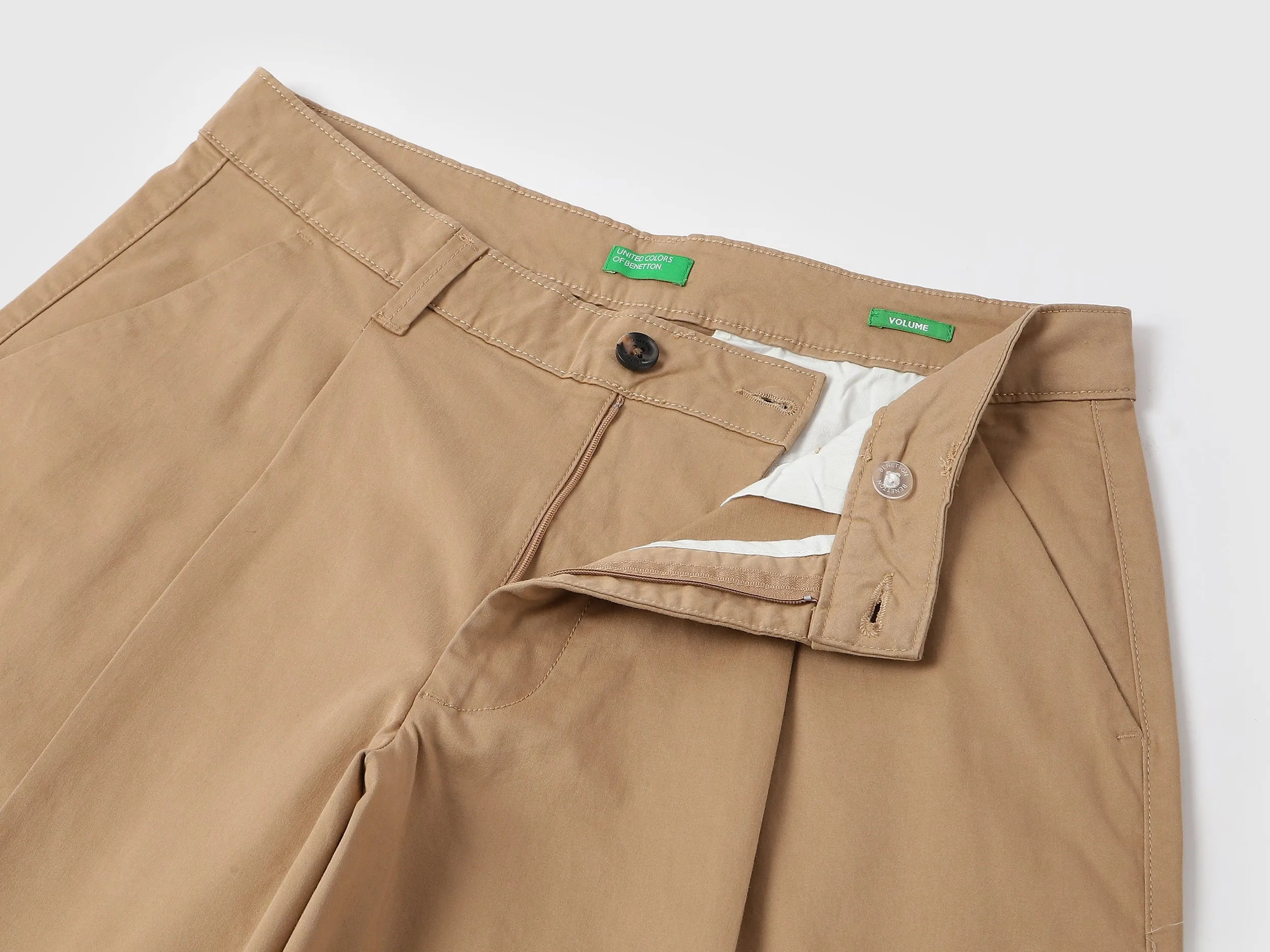 Solid Volume Fit Trousers