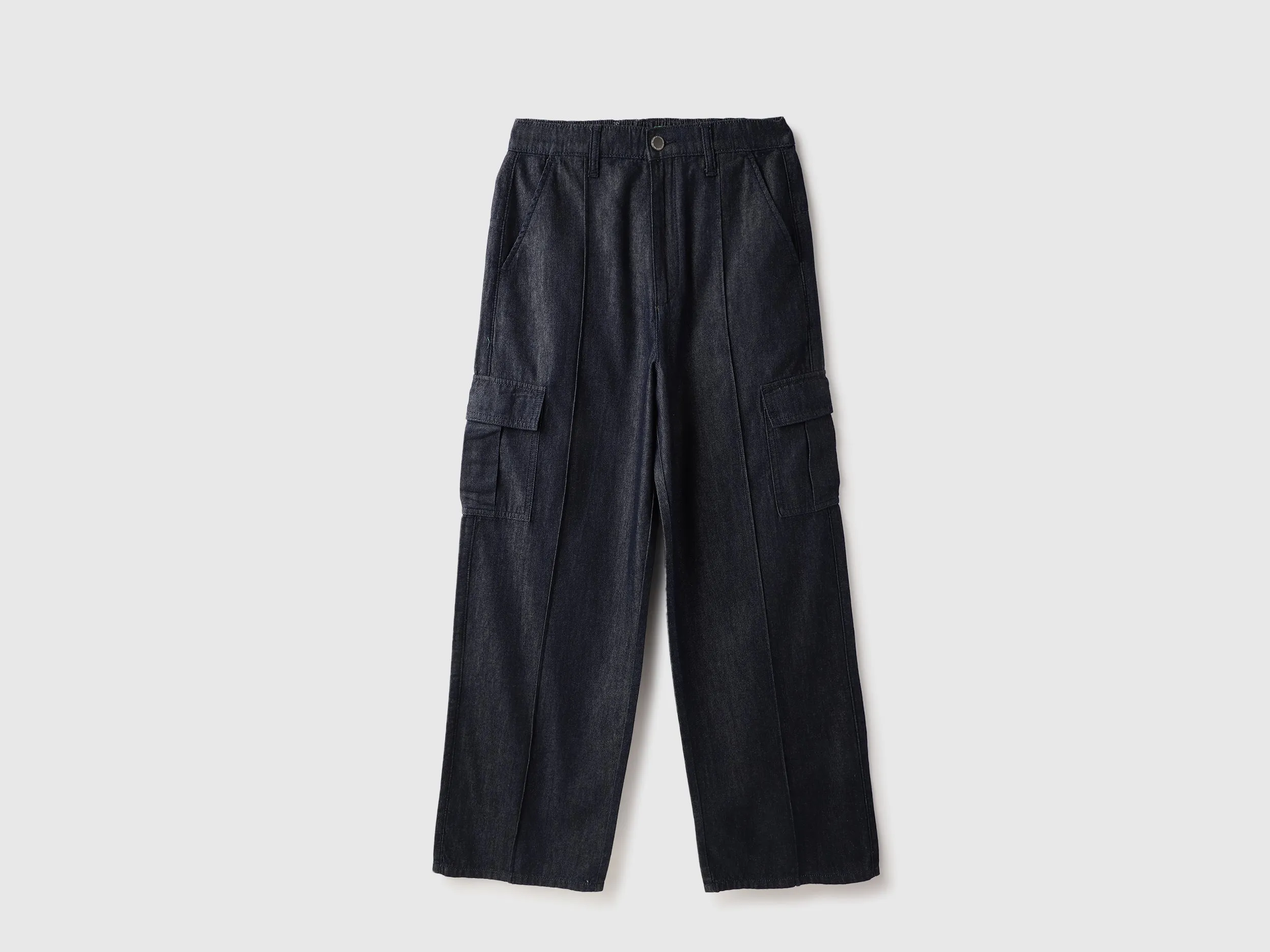 Solid Wide Leg Fit Trousers