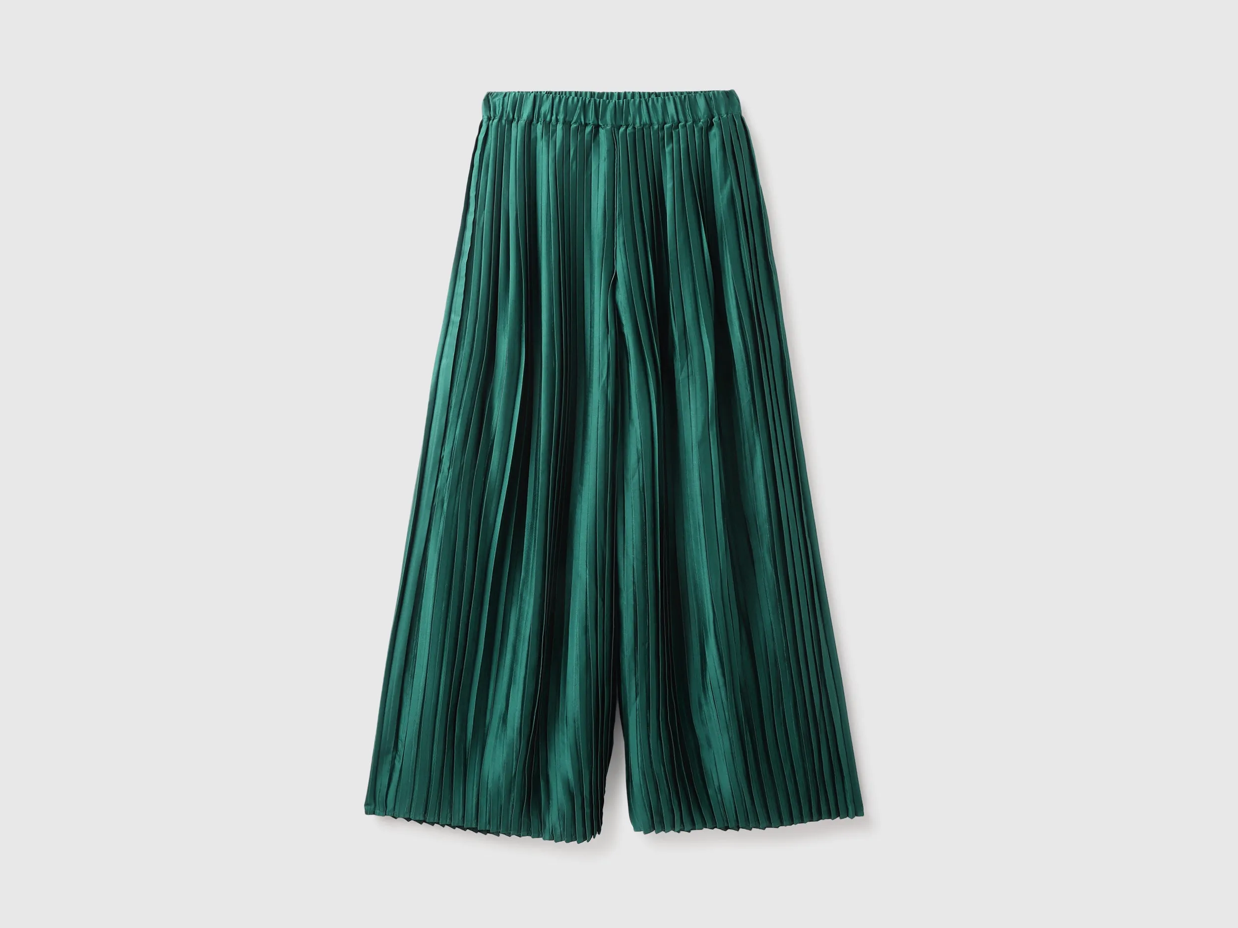 Solid Wide Leg Fit Trousers