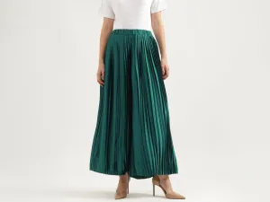Solid Wide Leg Fit Trousers