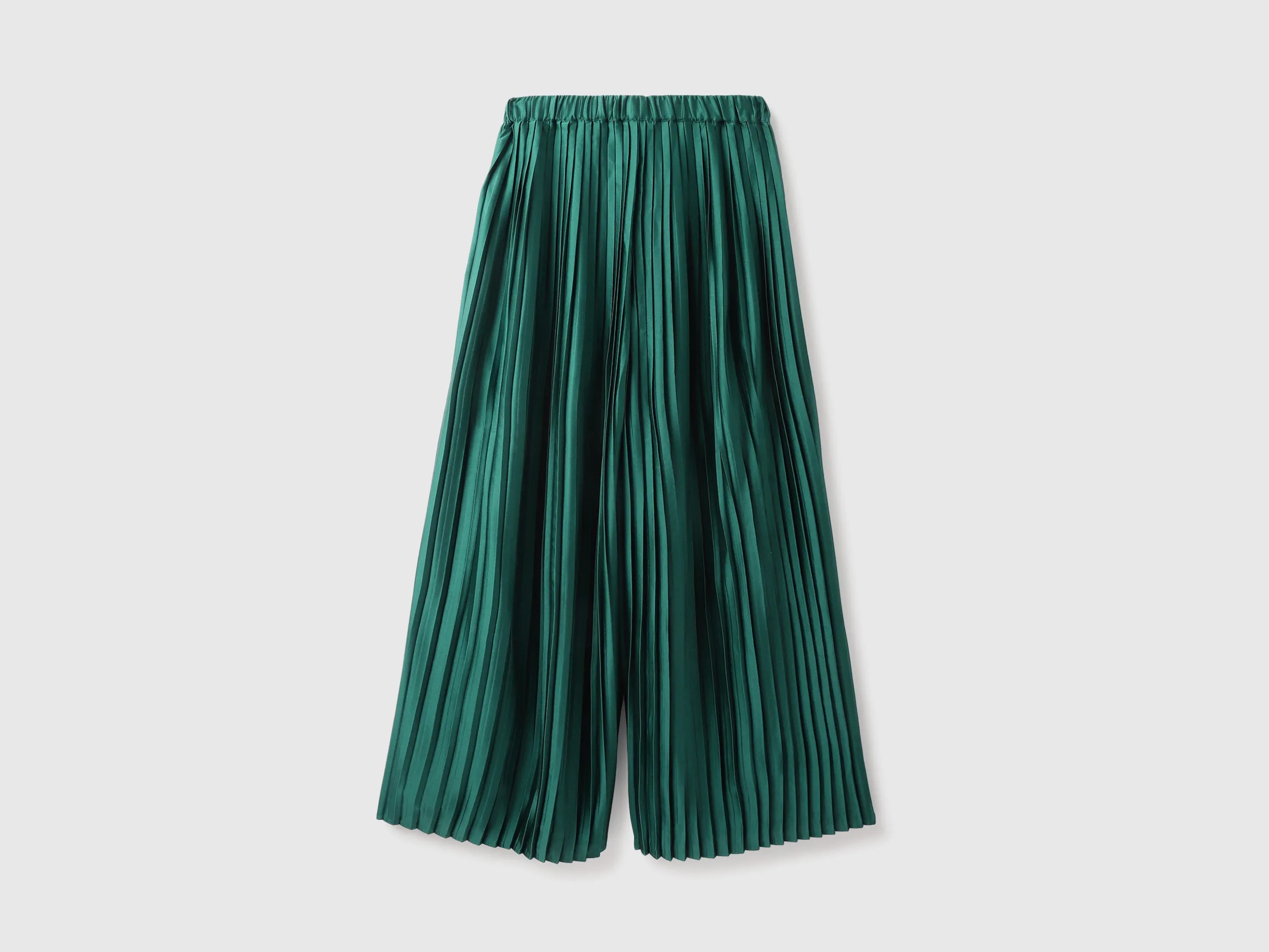 Solid Wide Leg Fit Trousers