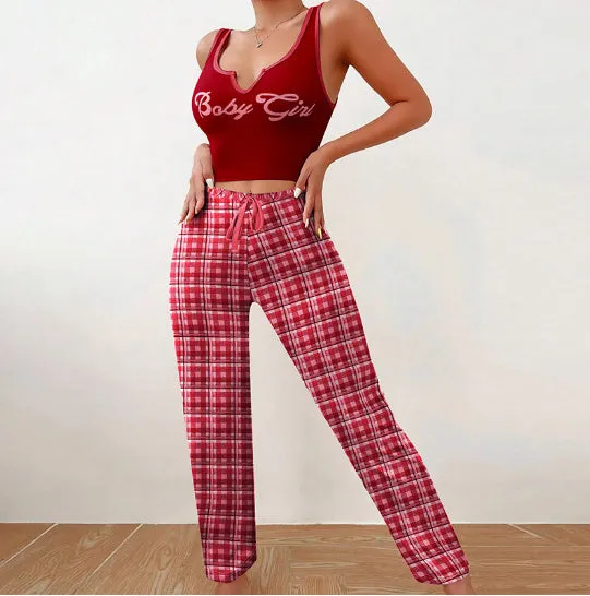 Spring Summer Women's Casual Pajamas