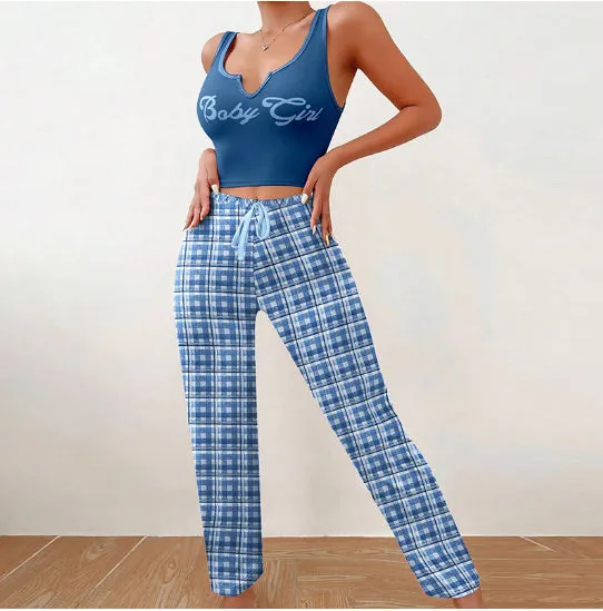 Spring Summer Women's Casual Pajamas