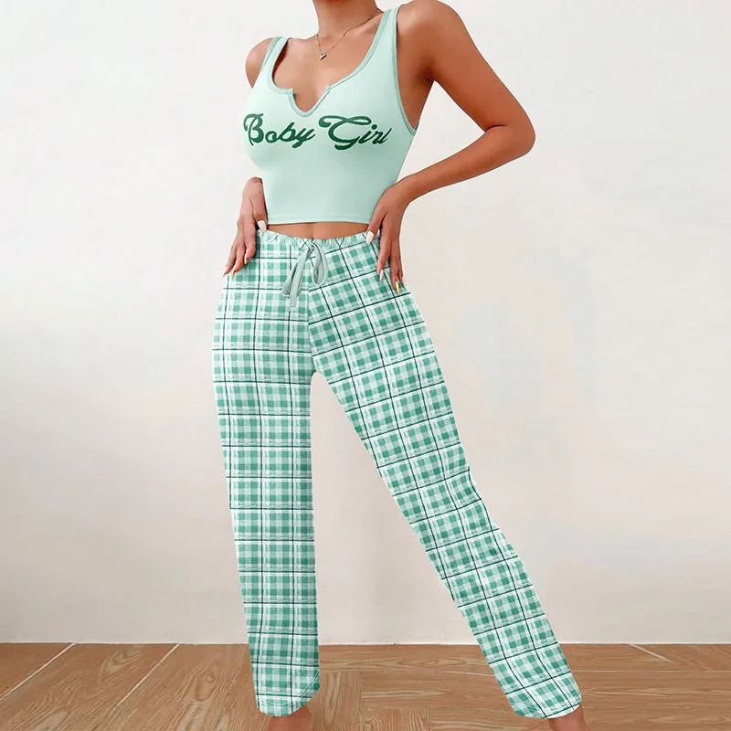 Spring Summer Women's Casual Pajamas