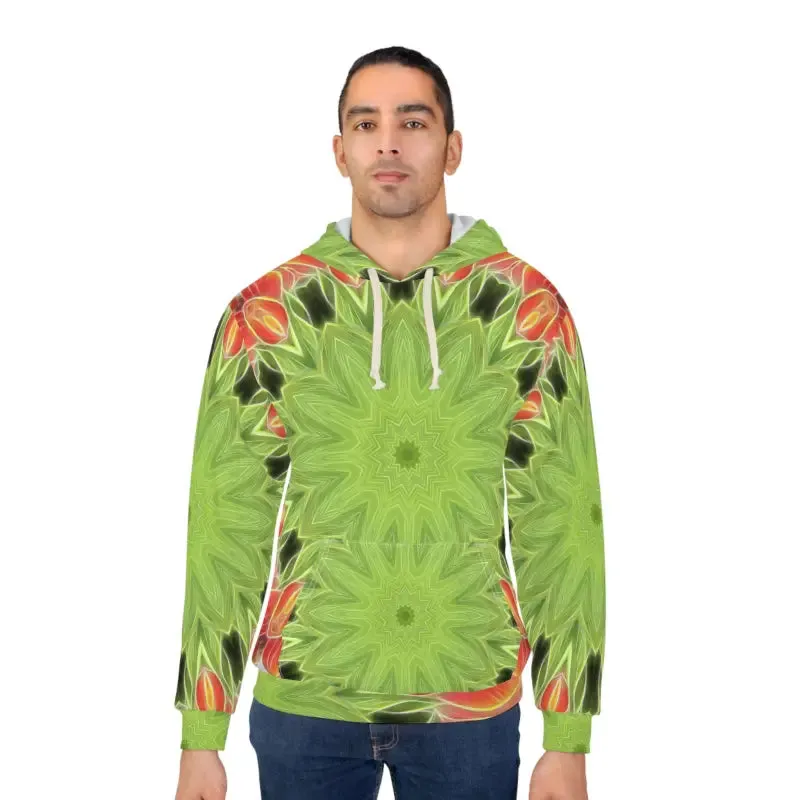 Stand out in Abstract Green Unisex Pullover Hoodie