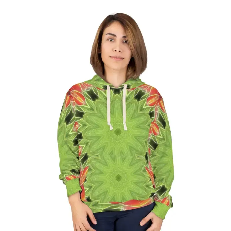 Stand out in Abstract Green Unisex Pullover Hoodie