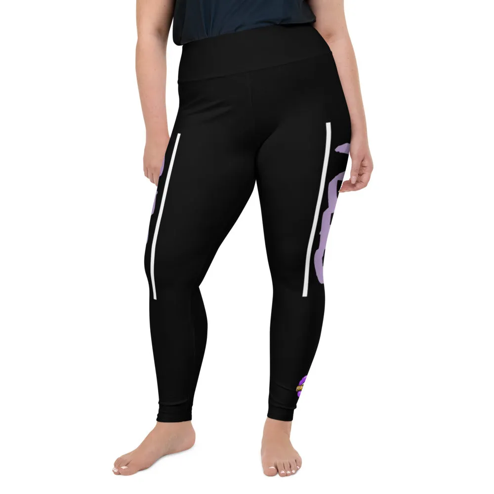 STFU Electric Purple Logo Plus Size Leggings