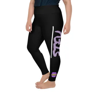 STFU Electric Purple Logo Plus Size Leggings