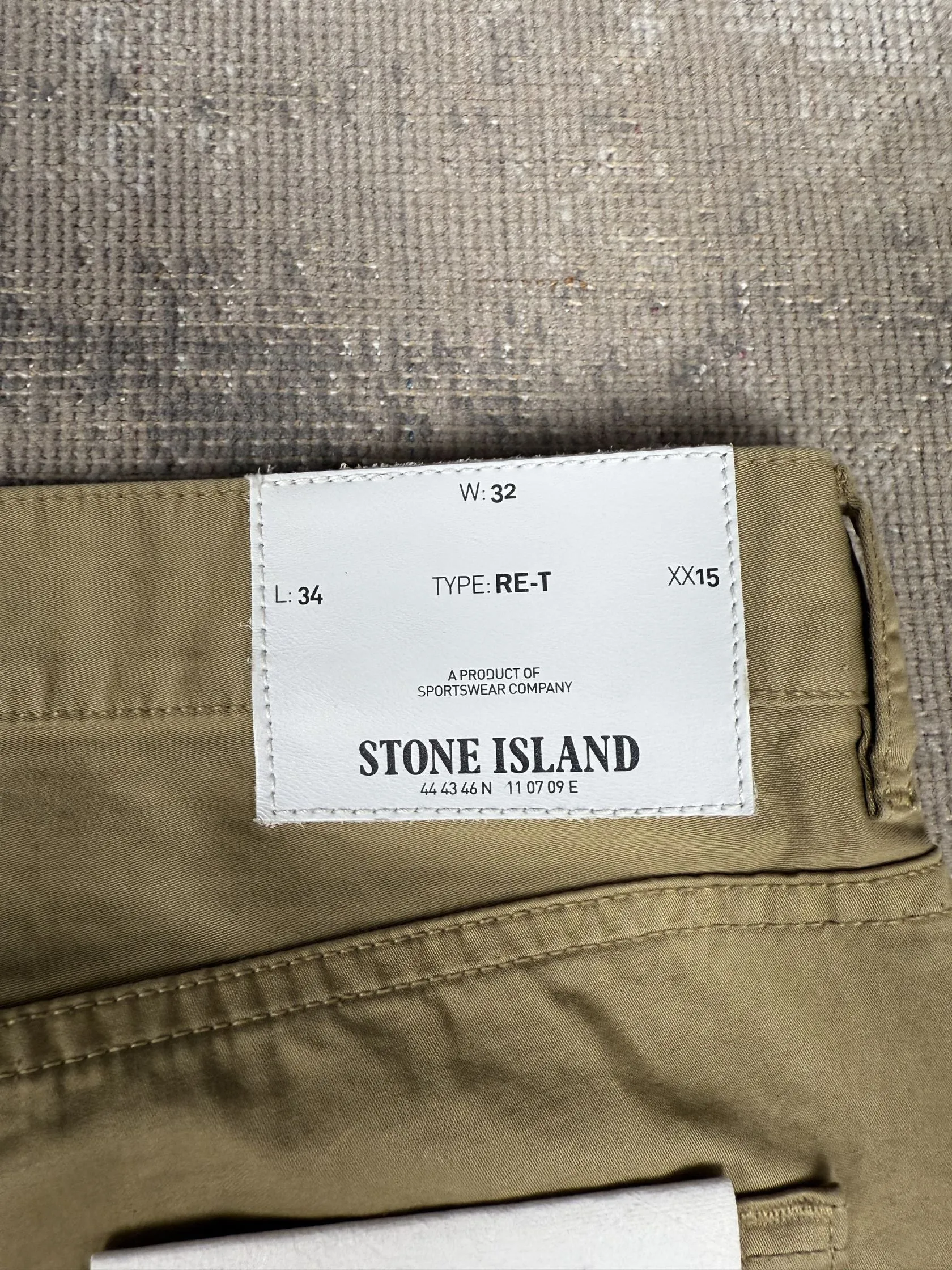 Stone Island Re-T Chinos - Tan